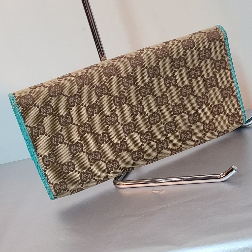 Gucci Monogram Bamboo Bar Clutch / Crossbody - Picture 11 of 15